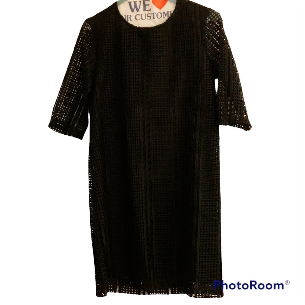 NWOT Mango Black Sheath Dress US 2